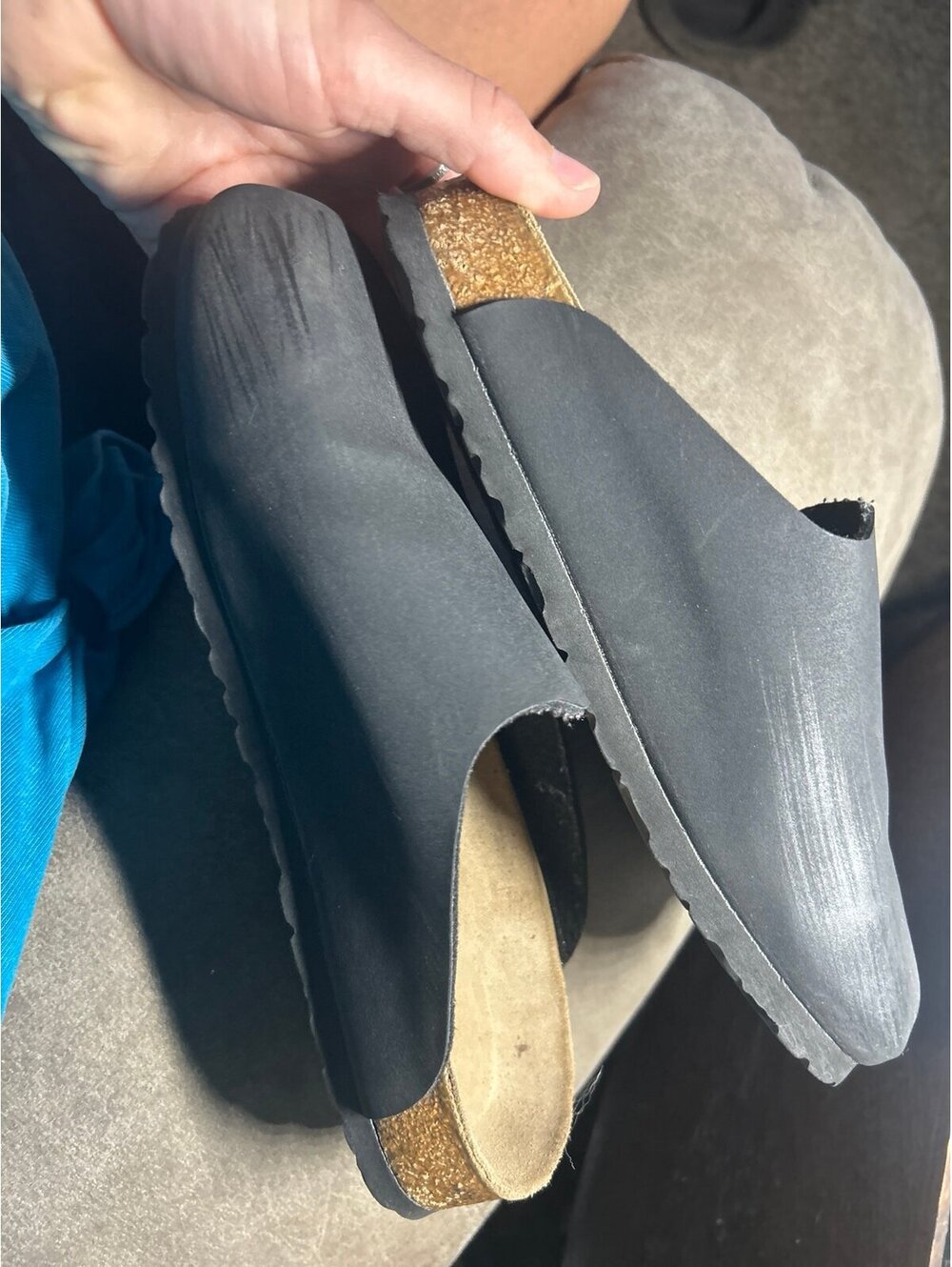 Birkenstock Black Slip-On Clogs Mules - Picture 3 of 5